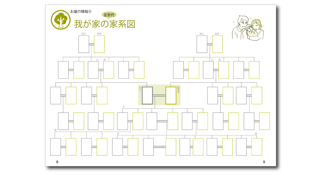 お墓参り手帳